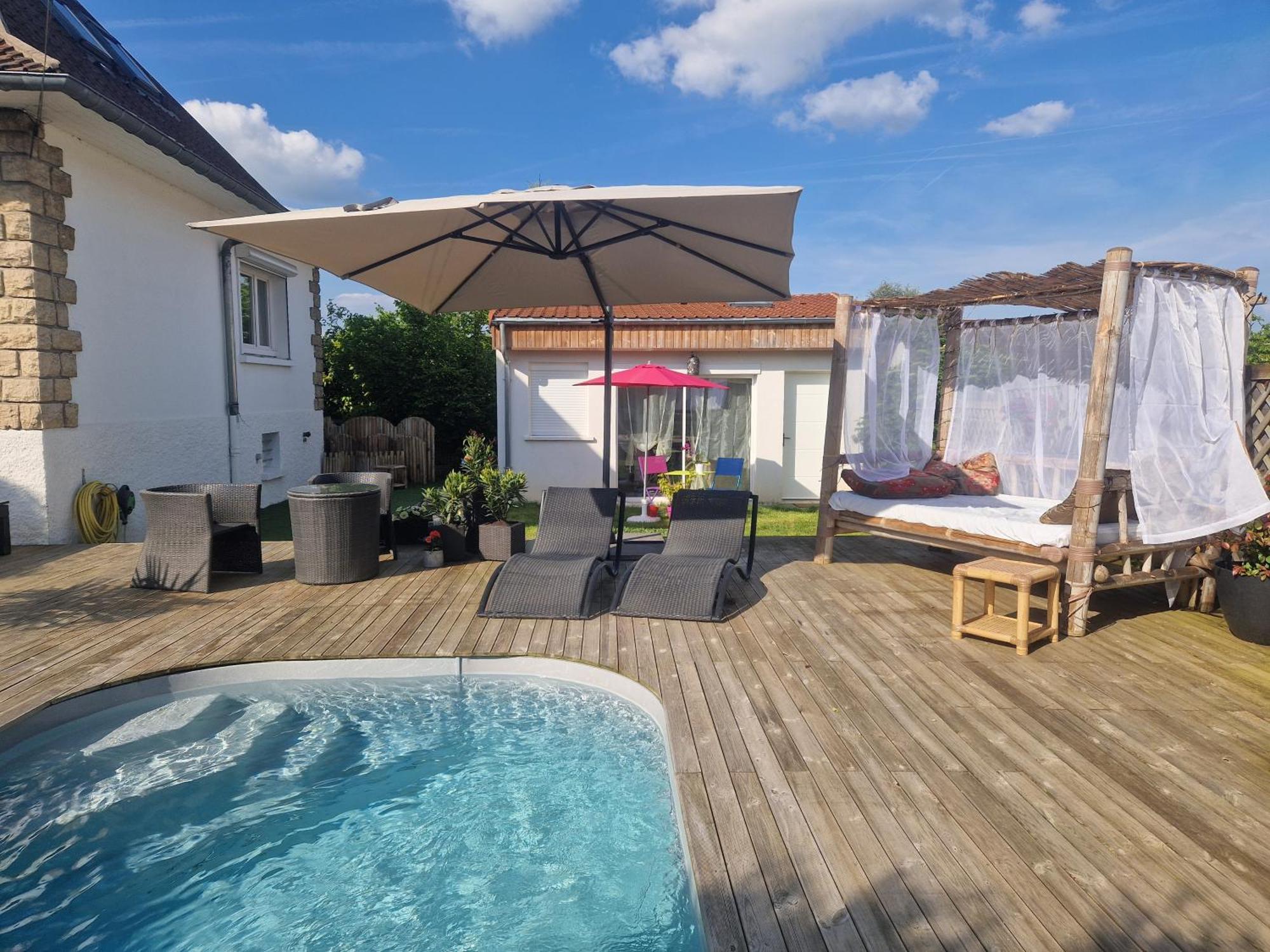 La Serenite Balinaise, Chambre Et Sdb Privee, Jardin , Piscine Et Jacuzzi En Saison, Pres De Chantilly, Parc Asterix Et Cdg Et Paris En 20' Орри-ла-Виль Экстерьер фото
